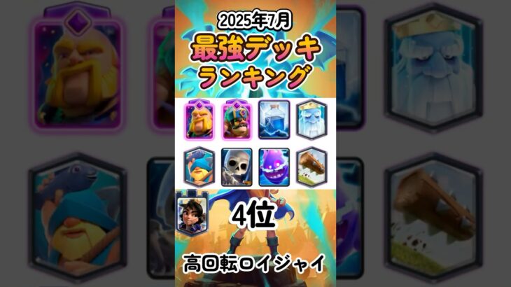 【クラロワ】最強デッキランキング【2025年7月版】 #clashroyale #最強デッキ #ゲーム実況