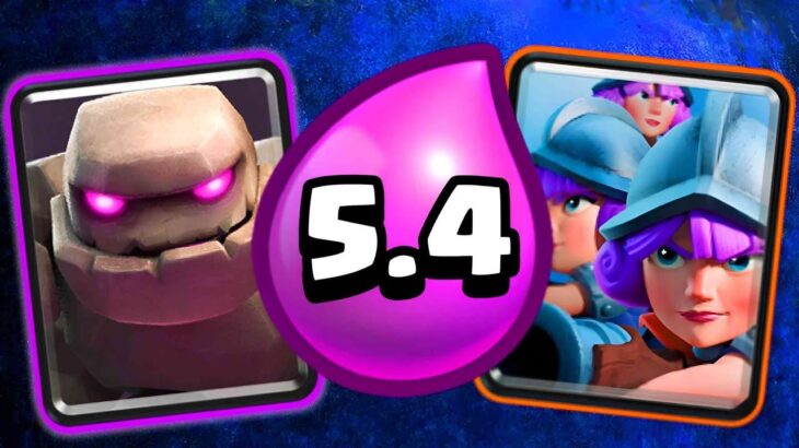 【クラロワ】世界で1人しか使っていない平均コスト5.4の超重量デッキがやばすぎるww